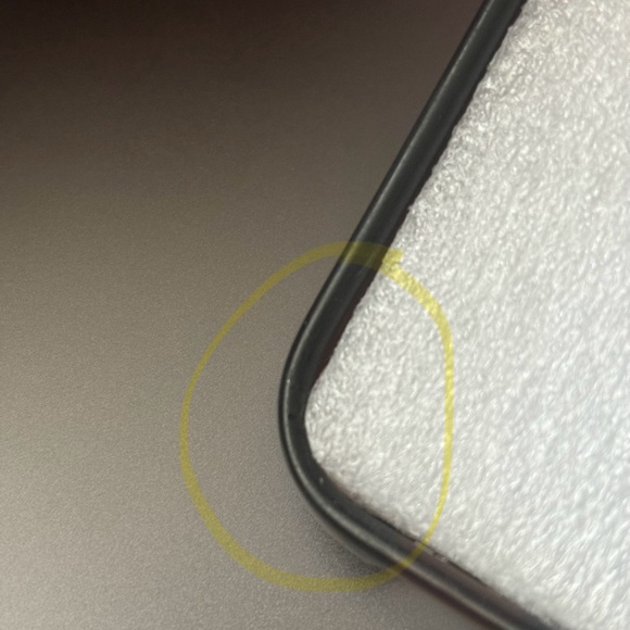 Rebecca Minkoff iPhone XR case, Hypnotic Floral blk translucent w/metallic gold - Picture 13 of 14